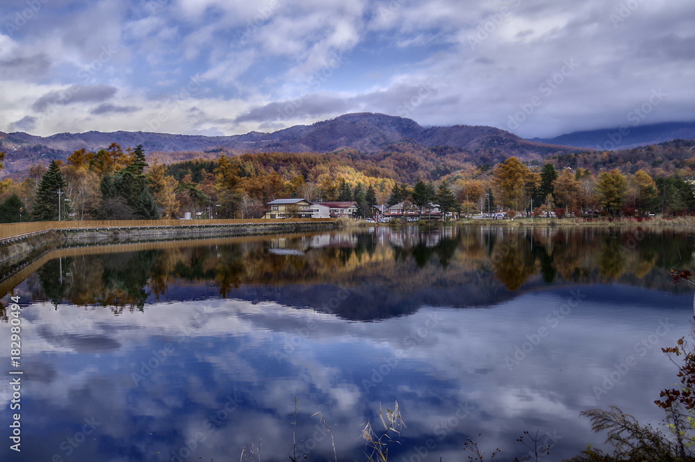 Autumn color, Nagano, Japan