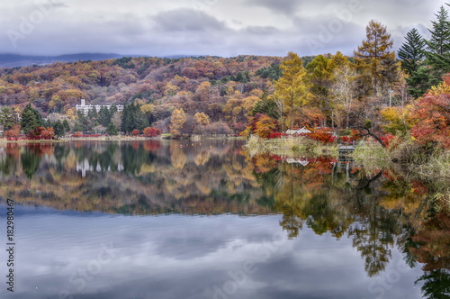 Autumn color, Nagano, Japan