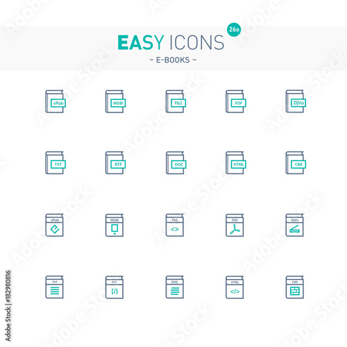 Easy icons 26e E-books