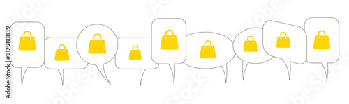 Sprechblasen - Tasche