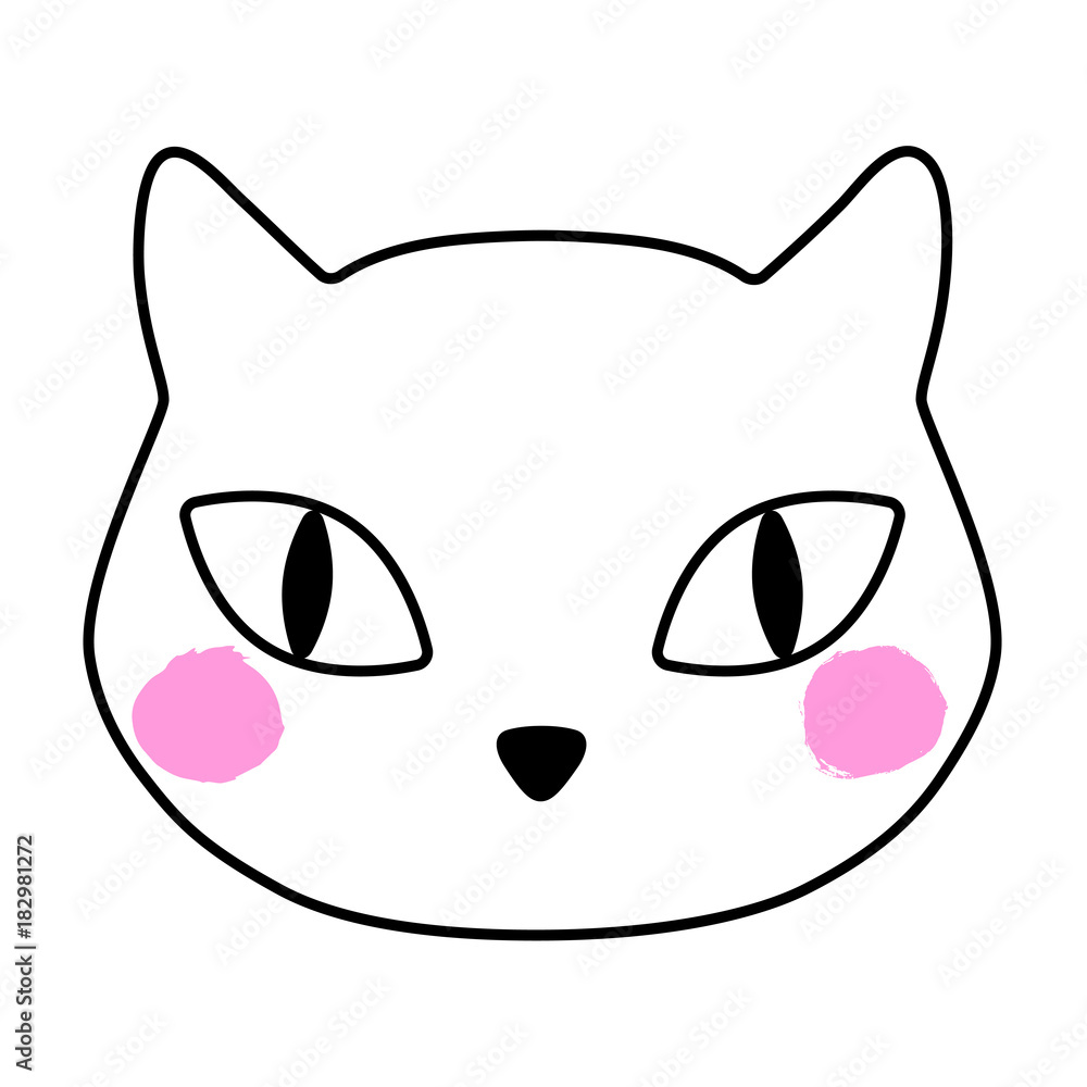 Female cat head Female cat head