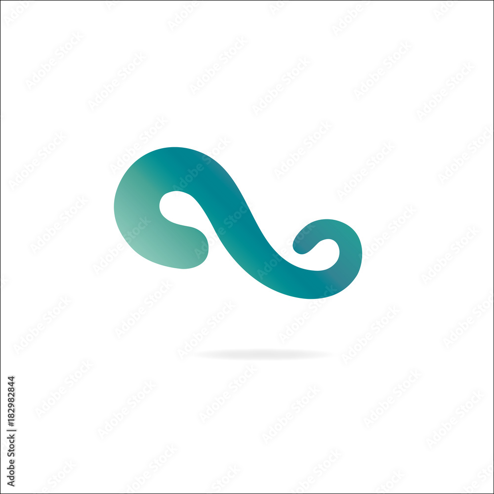 Letter S logo. Design template elements, infinity