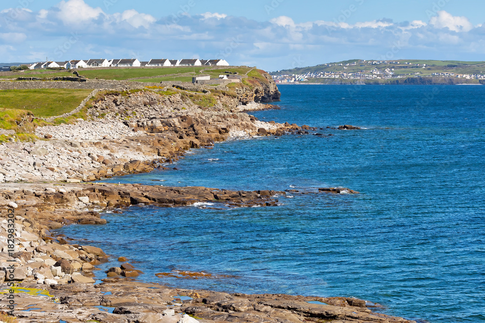 Obraz premium Irish cottage houses in Burren, Co. Clare