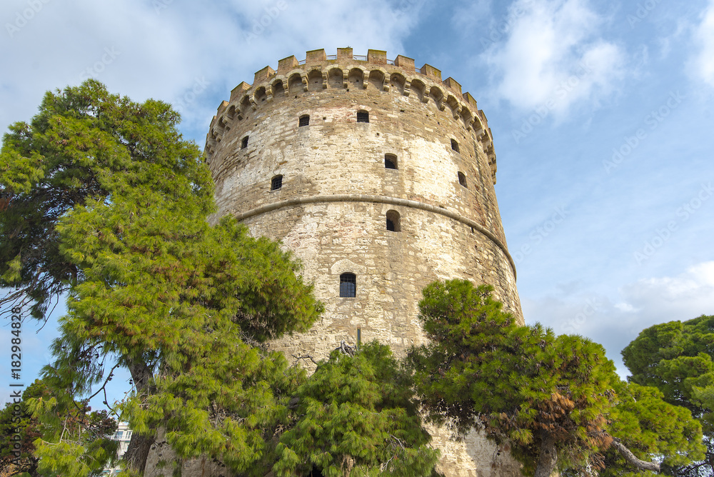 Thessaloniki, Greece, White Tower symbol of the City