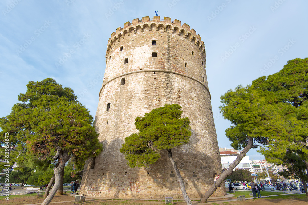 Thessaloniki, Greece, White Tower symbol of the City