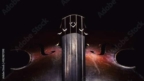 Fotografia, Obraz Details of Old Cello