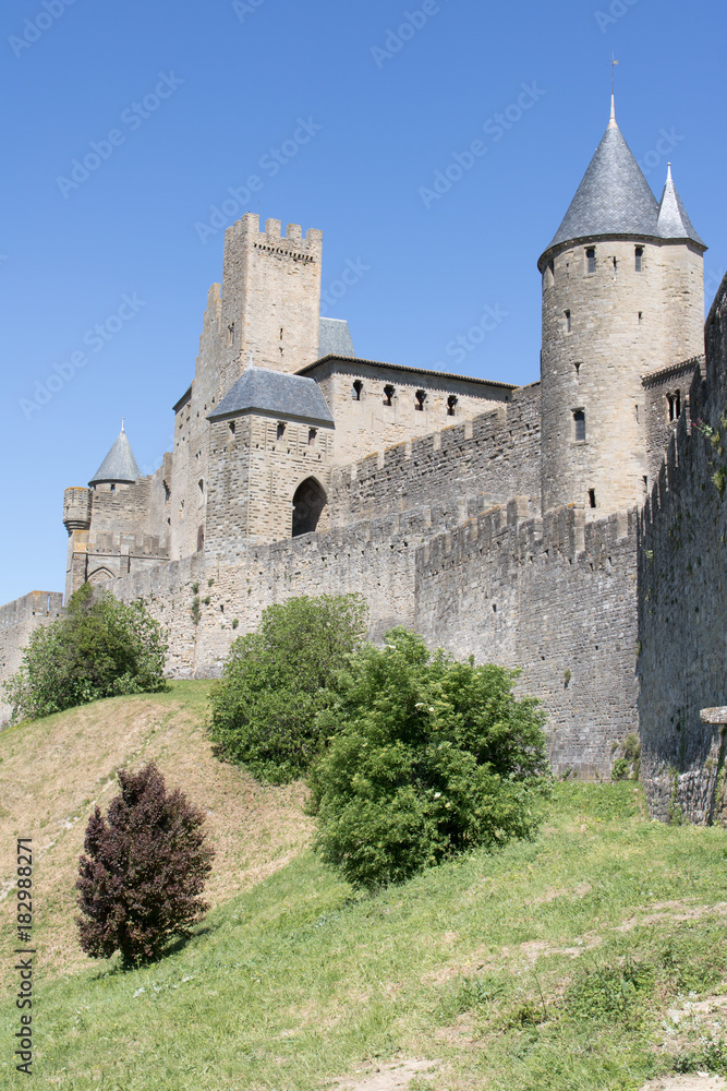 Remparts et chateau de la Cité de Carcassonne