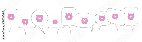 Sprechblasen - Schwein