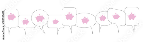 Sprechblasen - Sparschwein