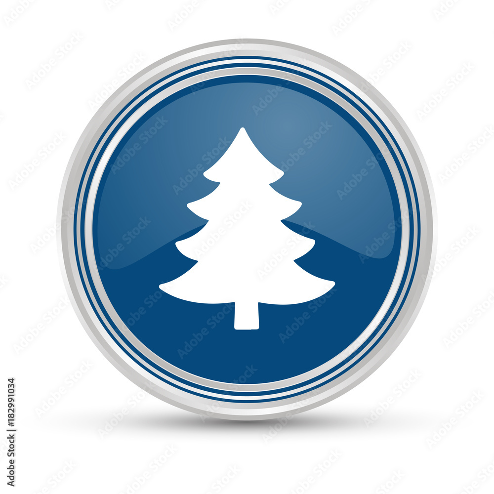 Blauer Button - Tannenbaum Blauer Button - Tannenbaum