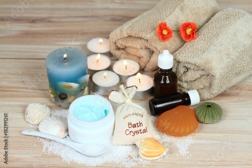 Aromatherapy spa concept & candles