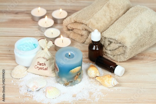 Aromatherapy spa concept & candles 