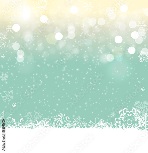 Merry Christmas and New Year Glossy Background. Vector Illustration