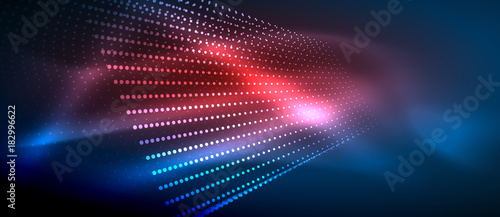 Neon light effects, particles