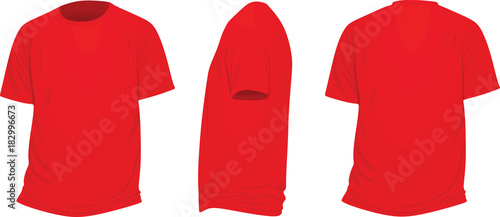 Red t shirt. vector illustration