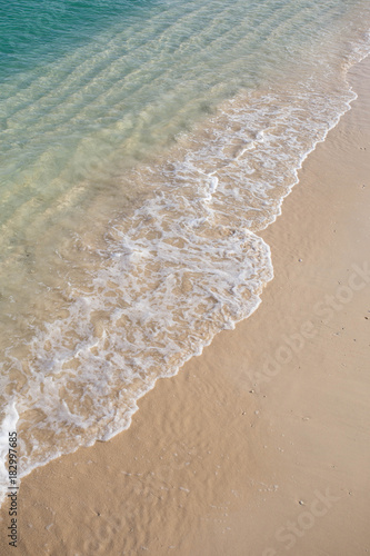 beautiful waves on the beach