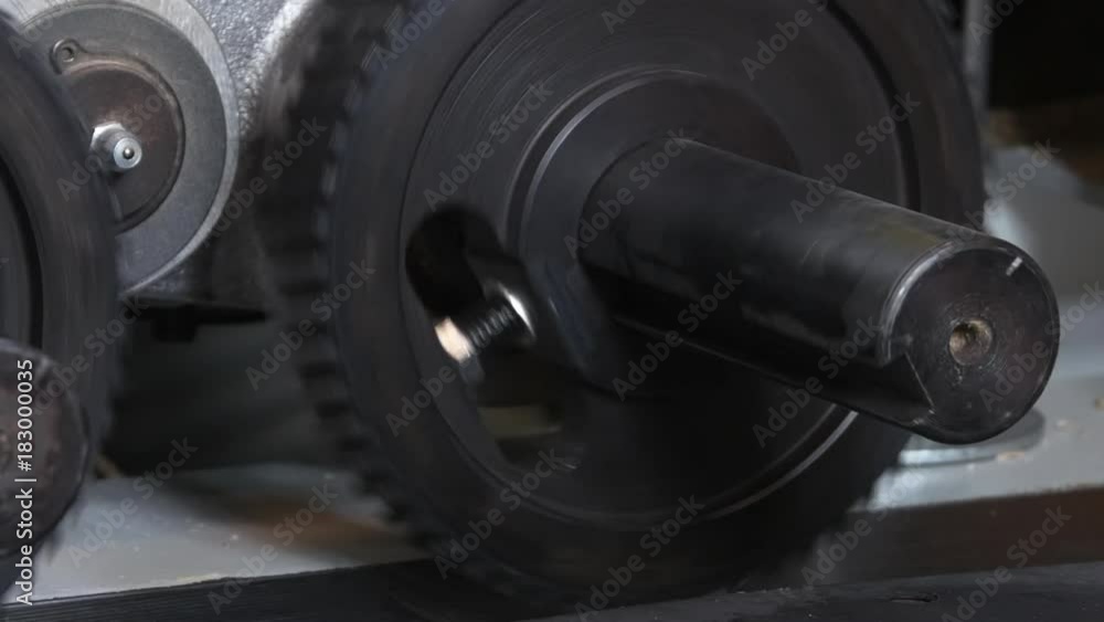 Mechanisms and details of CNC wood machine. Modern technologies of woodworking industry on professional equipment. Industrial furniture production. Mechanisms and details of CNC wood machine. Modern technologies of woodworking industry on professional equipment. Industrial furniture production.