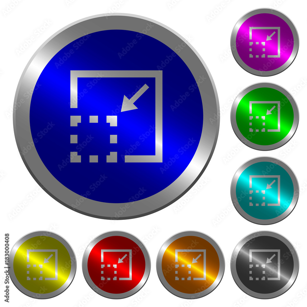 Minimize element luminous coin-like round color buttons Minimize element luminous coin-like round color buttons