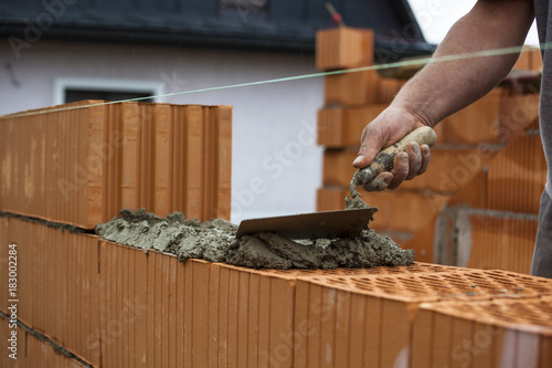 construction worker on a construction site photo