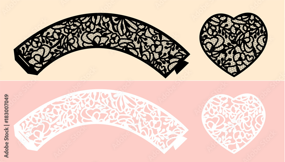 Laser cut cupcake liners cheap
