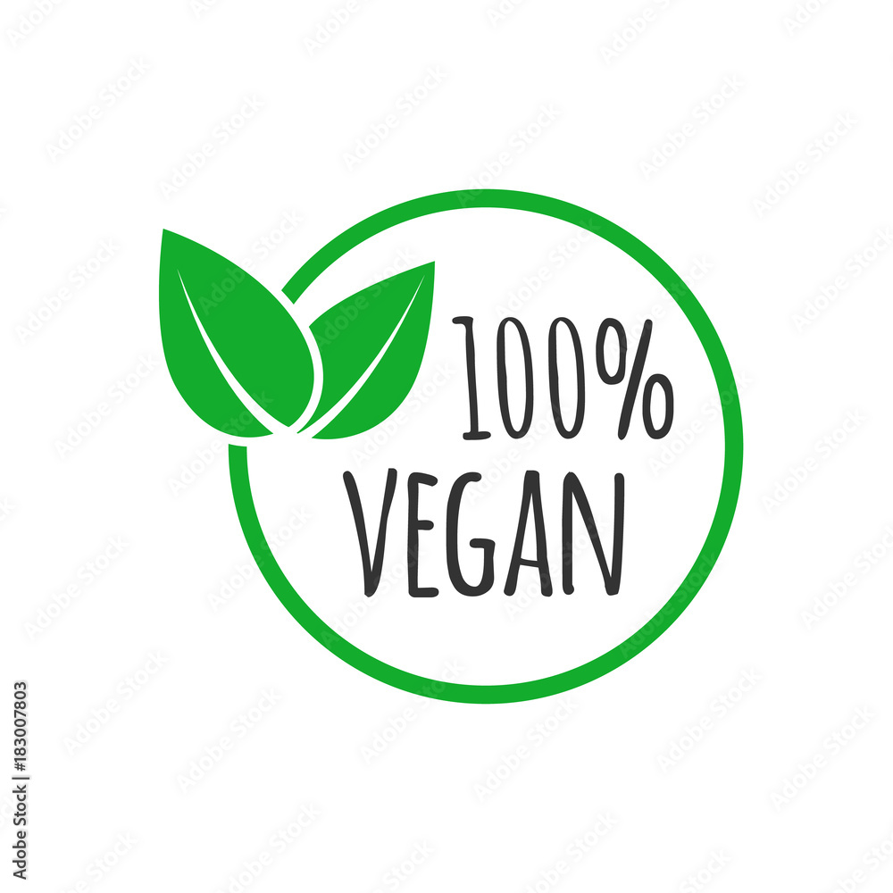 Organic vegan design template. Raw, healthy food badge Organic vegan design template. Raw, healthy food badge