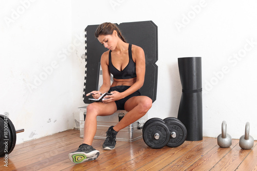 Frau im Fitness Training