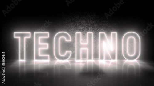 techno music title photo