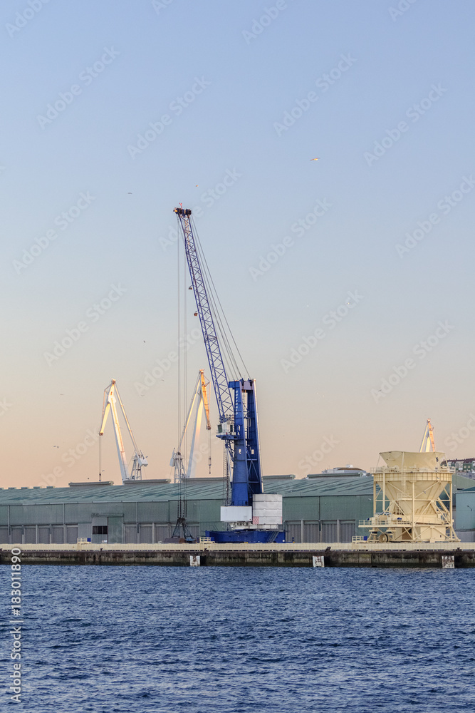 view of the harbor crane view of the harbor crane