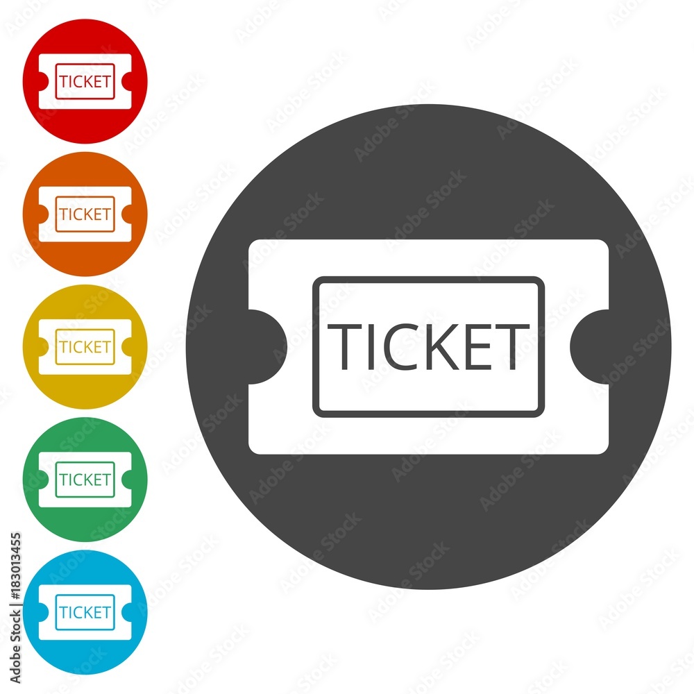 Vector ticket icon Vector ticket icon