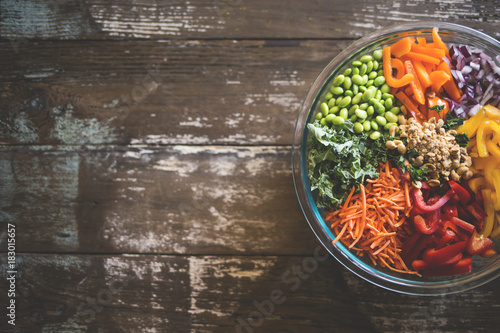 Healthy Kale Thai Peanut Salad