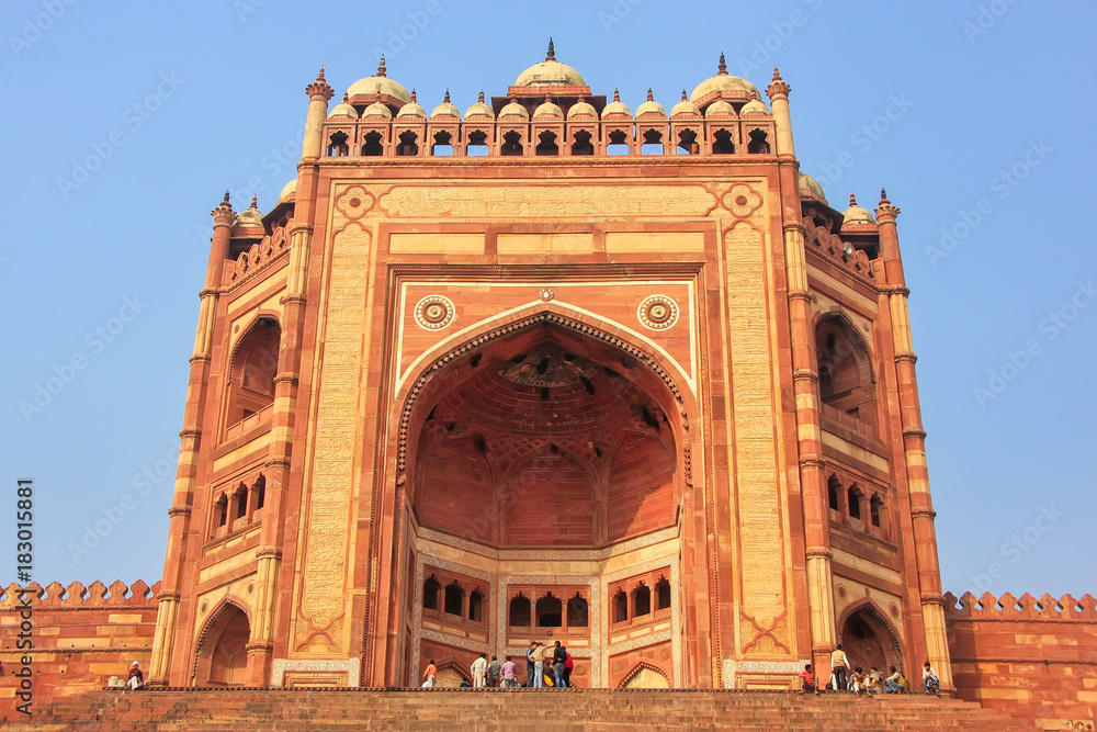 Buland Darwasa (Victory Gate) leading to Jama Masjid in Fatehpur Sikri, Uttar Pradesh, India