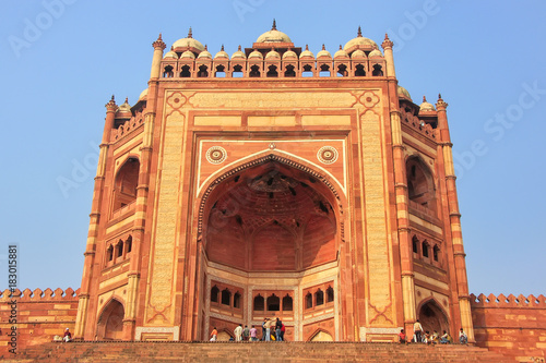 Buland Darwasa (Victory Gate) leading to Jama Masjid in Fatehpur Sikri, Uttar Pradesh, India photo