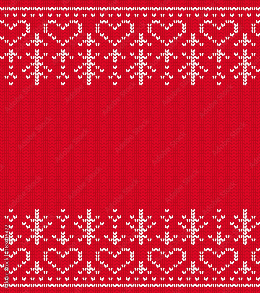 Knitted seamless pattern vector. Christmas background Knitted seamless pattern vector. Christmas background