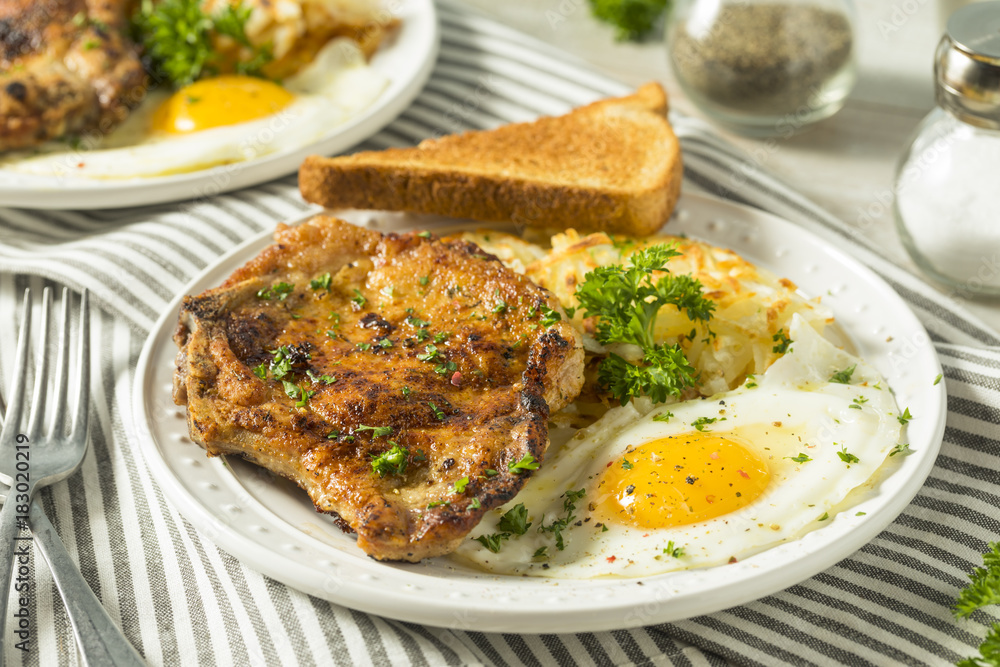 Homemade Fried Breakfast Pork Chops Homemade Fried Breakfast Pork Chops
