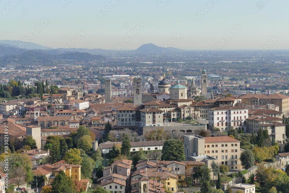 Bergamo - panorama dal colle di San Vigilio