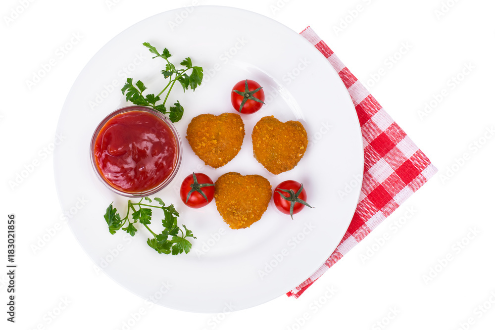 Nuggets hearts to Valentine Day