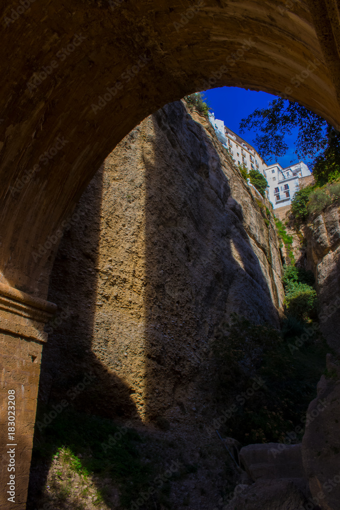 New bridge. View of the New Bridge in the city of Ronda, province of the city of Malaga. Andalusia, Spain. Photo taken – 13 n ovember 2017. New bridge. View of the New Bridge in the city of Ronda, province of the city of Malaga. Andalusia, Spain. Photo taken – 13 n ovember 2017.