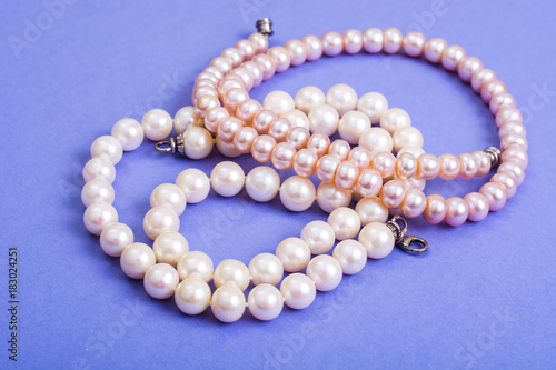 Beautiful female pearl beads