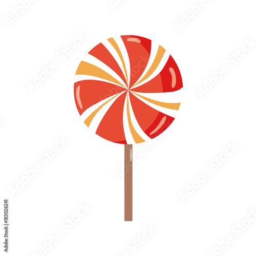 colorful sweet spiral lollipop caramel candy