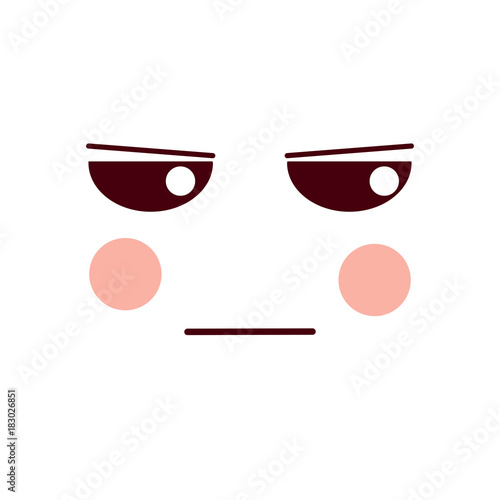 angry face emoji icon image vector illustration design