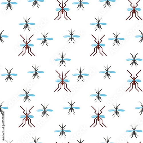 Insects bug vector seamless pattern bugs insects wallpaper cartoon design summer vector illustrtion