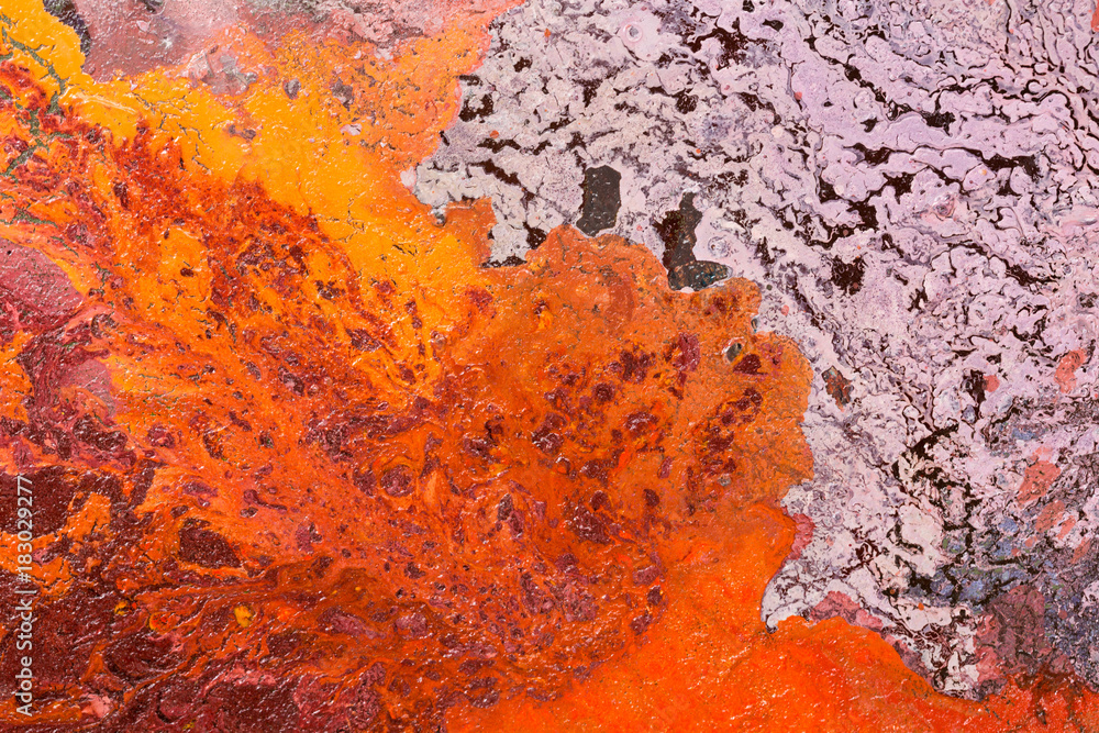 Red and yellow color oil. Abstract background. Red and yellow color oil. Abstract background.