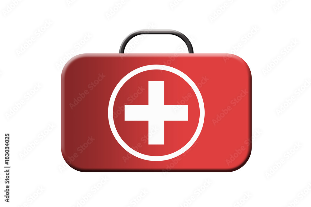 Botiquín rojo de emergencias. Botiquín rojo de emergencias.