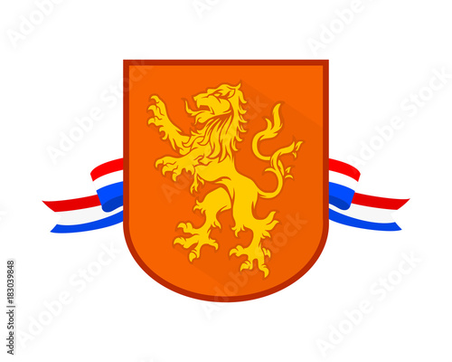 orange netherlands lion emblem