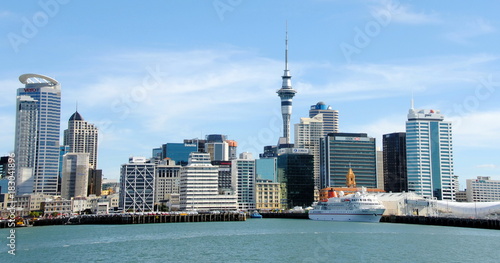 Waterfront in a sunny day in Auckland  New Zealand. 