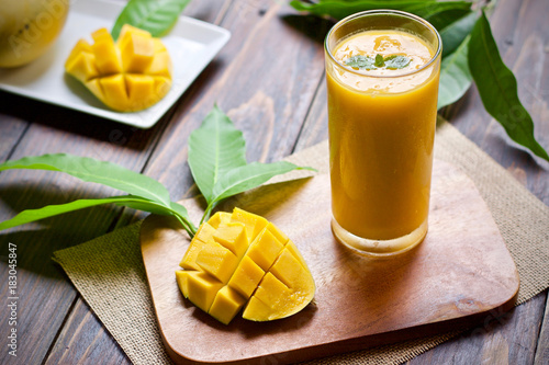 Mango juice smoothie healthy  © Junjira