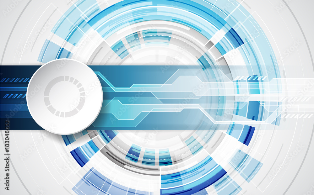 Abstract technological background concept with various technology elements. illustration Vector Abstract technological background concept with various technology elements. illustration Vector