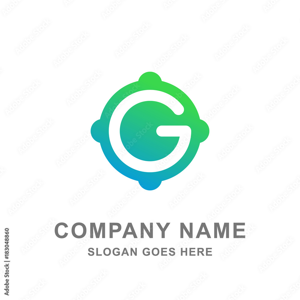 Technology Modern Simple Letter G Logo Technology Modern Simple Letter G Logo