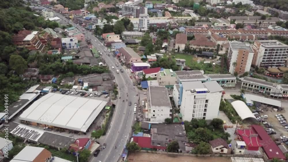 Video view of traffic on the road, the village of Kata, Kata, Phuket, Thailand. Video view of traffic on the road, the village of Kata, Kata, Phuket, Thailand.