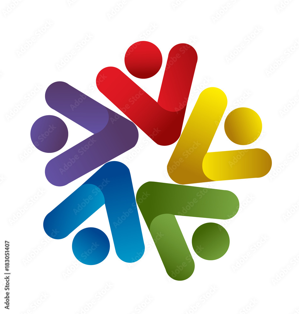 Victory teamwork people icon Victory teamwork people icon